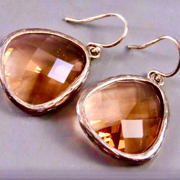 RARE Silpada Vintage Sterling Silver
Citrine Sparking Earrings - Picture 1 of 7